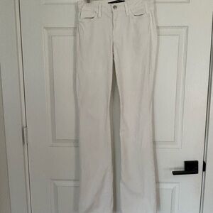 Joe's Jeans Cream size 27 curvy bootcut low rise